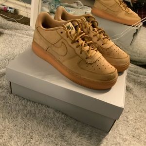 Nike Shoes - Air Force Ones Wheats Nike Shoes - Air Force Ones Wheats